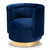 Saffi Glam And Luxe Royal Blue Velvet Fabric Upholstered Gold Finished Swivel Accent Chair TSF-6653-Royal Blue/Gold-CC