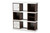 Rune Modern And Contemporary Two-Tone White And Walnut Brown Finished 2-Drawer Bookcase DV 9990-00-Columbia/White-Bookcase
