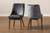 Gilmore Modern And Contemporary Grey Velvet Fabric Upholstered And Walnut Brown Finished Wood 2-Piece Dining Chair Set Set BBT5381-Grey Velvet/Walnut-DC