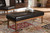 Arvid Mid-Century Modern Dark Brown Faux Leather Upholstered Wood Dining Bench Bbt8051-Dark Brown/Walnut-Bench BBT8051-Dark Brown/Walnut-Bench By Baxton Studio