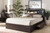 Blaine Modern And Contemporary Dark Brown Finished Wood Queen Size 6-Drawer Platform Storage Bed SEBED1302026-Modi Wenge-Queen