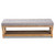 Linda Modern And Rustic Grey Linen Fabric Upholstered And Greywashed Wood Storage Bench JY-0003-Grey/Greywashed-Bench