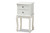 Sophia Classic And Traditional French White Finished Wood 2-Drawer Nightstand HL7A-A110-2 DW NS