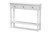 Calvin Classic And Traditional French Farmhouse White Finished Wood 3-Drawer Entryway Console Table WERPL-02-White-Console