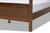 Veronica Modern And Contemporary Walnut Brown Finished Wood King Size Platform Canopy Bed MG0021-1-Walnut-King