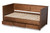 Thomas Classic And Traditional Walnut Brown Finished Wood Expandable Twin Size To King Size Daybed With Storage Drawers MG0032-Walnut-3DW-Daybed