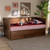 Thomas Classic And Traditional Walnut Brown Finished Wood Expandable Twin Size To King Size Daybed With Storage Drawers MG0032-Walnut-3DW-Daybed