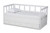 Kendra Modern And Contemporary White Finished Expandable Twin Size To King Size Daybed With Storage Drawers MG0035-White-3DW-Daybed