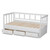 Kendra Modern And Contemporary White Finished Expandable Twin Size To King Size Daybed With Storage Drawers MG0035-White-3DW-Daybed