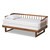 Muriel Modern And Transitional Walnut Brown Finished Wood Expandable Twin Size To King Size Spindle Daybed MG0037-Walnut-Daybed