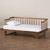Muriel Modern And Transitional Walnut Brown Finished Wood Expandable Twin Size To King Size Spindle Daybed MG0037-Walnut-Daybed