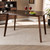 Britte Mid-Century Modern Transitional Walnut Brown Finished Rectangular Wood Dining Table Fiesta-Walnut-Rectangle DT