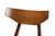Danica Mid-Century Modern Transitional Light Grey Fabric Upholstered And Walnut Brown Finished Wood 4-Piece Dining Chair Set Danica-Smoke/Walnut-DC