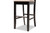 Jason Modern And Contemporary Sand Fabric Upholstered And Espresso Brown Finished Wood 2-Piece Bar Stool Set RH317B-Sand/Dark Brown-BS