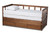 Kendra Modern And Contemporary Walnut Brown Finished Expandable Twin Size To King Size Daybed With Storage Drawers MG0035-Walnut-3DW-Daybed