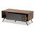 Naoki Modern And Contemporary Two-Tone Grey And Walnut Finished Wood 1-Drawer Coffee Table LV15CFT15140-Columbia/Dark Grey-CT