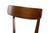 Iora Mid-Century Modern Transitional Light Grey Fabric Upholstered And Walnut Brown Finished Wood 4-Piece Dining Chair Set Iora-Smoke/Walnut-DC