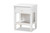 Naomi Classic And Transitional White Finished Wood 1-Drawer Bedroom Nightstand MG0038-White-NS