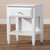 Naomi Classic And Transitional White Finished Wood 1-Drawer Bedroom Nightstand MG0038-White-NS