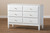 Naomi Classic And Transitional White Finished Wood 6-Drawer Bedroom Dresser MG0038-White-6DW-Dresser