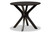 Kenji Modern And Contemporary Dark Brown Finished 35-Inch-Wide Round Wood Dining Table RH7208T-Dark Brown-35-IN-DT