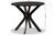 Kenji Modern And Contemporary Dark Brown Finished 35-Inch-Wide Round Wood Dining Table RH7208T-Dark Brown-35-IN-DT