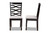Lanier Modern And Contemporary Grey Fabric Upholstered Espresso Brown Finished Wood 2-Piece Dining Chair Set RH318C-Grey/Dark Brown-DC-2PK