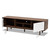 Meike Mid-Century Modern Two-Tone Walnut Brown And White Finished Wood Tv Stand LV14TV14120WI-Columbia/White-TV