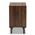 Meike Mid-Century Modern Two-Tone Walnut Brown And White Finished Wood 3-Drawer Nightstand LV14COD14230WI-Columbia/White-3DW-Nightstand