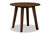 Ela Modern And Contemporary Walnut Brown Finished 35-Inch-Wide Round Wood Dining Table RH7230T-Walnut-35-IN-DT