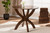 Tilde Modern And Contemporary Walnut Brown Finished 35-Inch-Wide Round Wood Dining Table RH7232T-Walnut-35-IN-DT