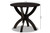 Tilde Modern And Contemporary Dark Brown Finished 35-Inch-Wide Round Wood Dining Table RH7232T-Dark Brown-35-IN-DT