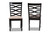 Lanier Modern And Contemporary Sand Fabric Upholstered Dark Brown Finished 2-Piece Wood Dining Chair Set RH318C-Sand/Dark Brown-DC-2PK