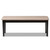 Teresa Modern And Contemporary Transitional Sand Fabric Upholstered And Dark Brown Finished Wood Dining Bench RH037-Sand/Dark Brown-Dining Bench