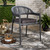 Wendell Modern And Contemporary Grey Finished Rope And Metal Outdoor Dining Chair WA-6858L-Grey-DC