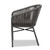 Marcus Modern And Contemporary Grey Finished Rope And Metal Outdoor Dining Chair WA-5144-Grey-DC
