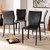 Heidi Modern And Contemporary Dark Brown Faux Leather Upholstered 4-Piece Dining Chair Set 19A17-Dark Brown-DC