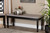 Corey Modern And Contemporary Grey Fabric Upholstered And Dark Brown Finished Wood Dining Bench RH039-Grey/Dark Brown-Dining Bench