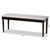 Giovanni Modern And Contemporary Grey Fabric Upholstered And Dark Brown Finished Wood Dining Bench RH038-Grey/Dark Brown-Dining Bench
