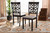 Samwell Modern And Contemporary Grey Fabric Upholstered And Dark Brown Finished Wood 2-Piece Dining Chair Set RH1019C-Grey/Dark Brown-DC-2PK