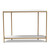 Dominic Modern And Contemporary Gold Metal Console Table With Faux Marble Tabletop WS-12219-Console