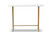 Samuel Modern And Contemporary Gold Finished Metal Console Table With Faux Marble Tabletop WS-12220-Console