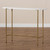 Samuel Modern And Contemporary Gold Finished Metal Console Table With Faux Marble Tabletop WS-12220-Console