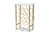 Ramona Modern And Contemporary Gold Finished Metal Wine Rack With Faux Marble Tabletop WS-12223-Wine Rack
