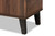 Idina Mid-Century Modern Two-Tone Walnut Brown And Grey Finished Wood 2-Door Shoe Cabinet SESC16105-Columbia-Shoe Cabinet