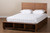 Alba Modern Transitional Ash Walnut Brown Finished Wood Queen Size 4-Drawer Platform Storage Bed With Built-In Shelves Alba-Ash Walnut-Queen