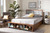 Cosma Modern Transitional Ash Walnut Brown Finished Wood 4-Drawer Full Size Platform Storage Bed Cosma-Light Grey/Ash Walnut-Full