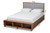 Cosma Modern Transitional Ash Walnut Brown Finished Wood 4-Drawer Full Size Platform Storage Bed Cosma-Light Grey/Ash Walnut-Full