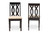 Cherese Modern And Contemporary Sand Fabric Upholstered And Dark Brown Finished Wood 2-Piece Dining Chair Set RH334C-Sand/Dark Brown-DC-2PK