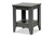 Audra Modern And Contemporary Grey Finished Wood Living Room End Table ET8000-Grey-ET